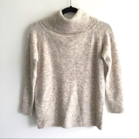 ARITZIA Wilfred Faretta Cowl Neck Off Shoulder Wool Alpaca Sweater XS - Picture 5 of 15